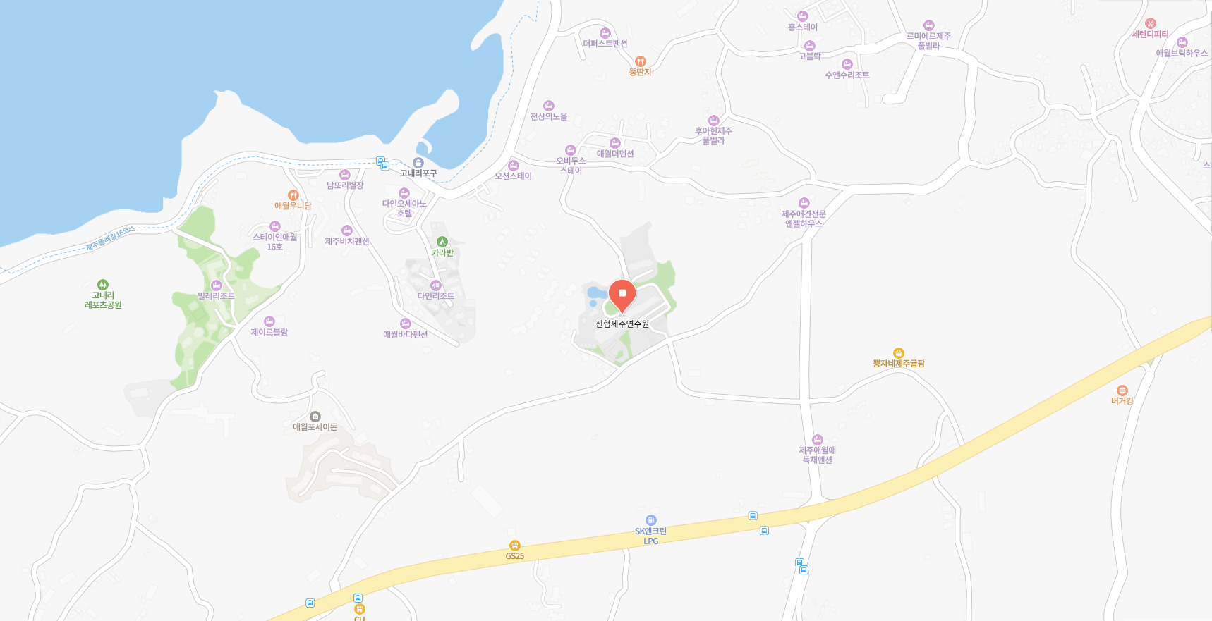 주변 관광지 지도